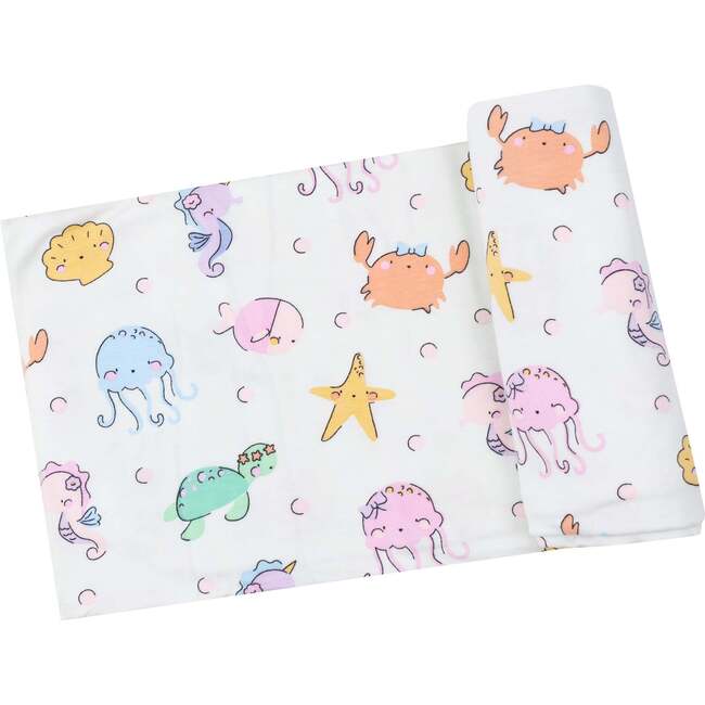 Swaddle Blanket, Cute Sea Creatures - Swaddles - 1