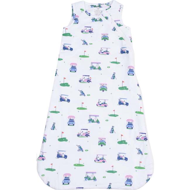 Sleep Bag - Vintage Golf Carts, Pink - Sleep Sacks - 1