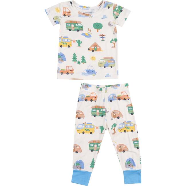 Short Sleeve Loungewear Set, Friendly Campers - Mixed Apparel Set - 1