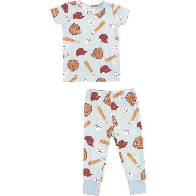 Short Sleeve Loungewear Set, Baseball - Mixed Apparel Set - 1
