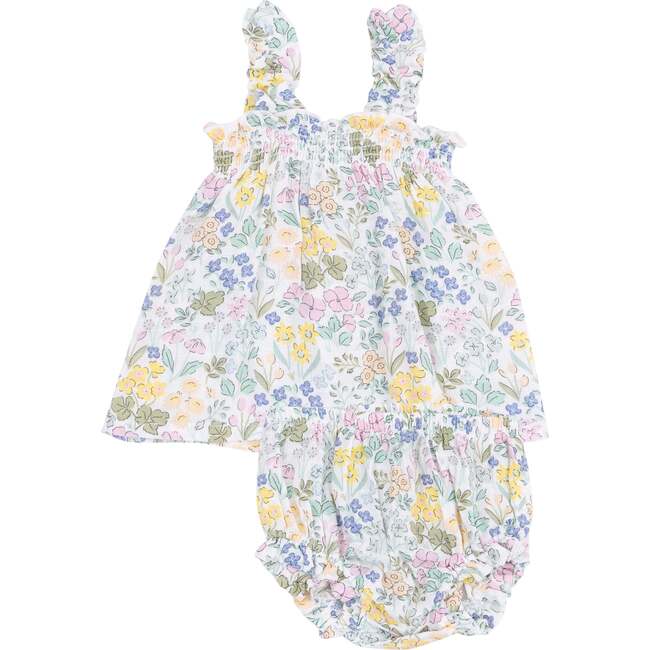Ruffly Strap Top and Bloomer Set, Samantha Floral - Mixed Apparel Set - 1