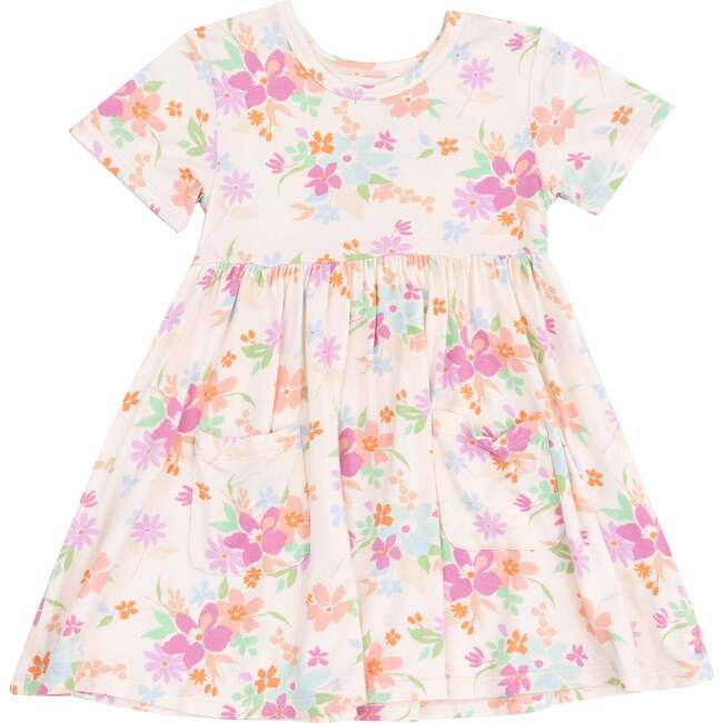 Short Sleeve Twirly Dress, Pick A Posy - Dresses - 1