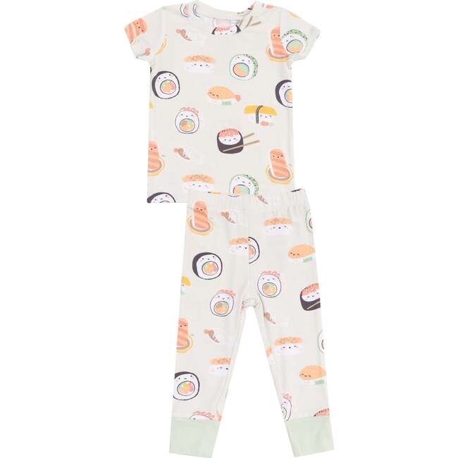 Short Sleeve Loungewear Set, Sushi Green - Mixed Apparel Set - 1