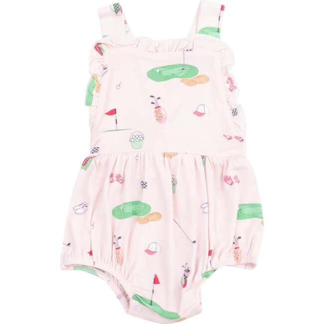 Ruffle Bubble, Golf Things Pink - Rompers - 1