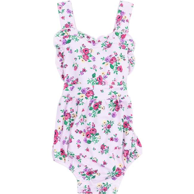 Ruffle Bubble, Preppy Roses - Rompers - 1