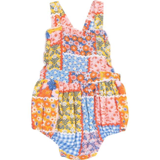 Ruffle Bubble, Ric Rac Patchwork - Rompers - 1