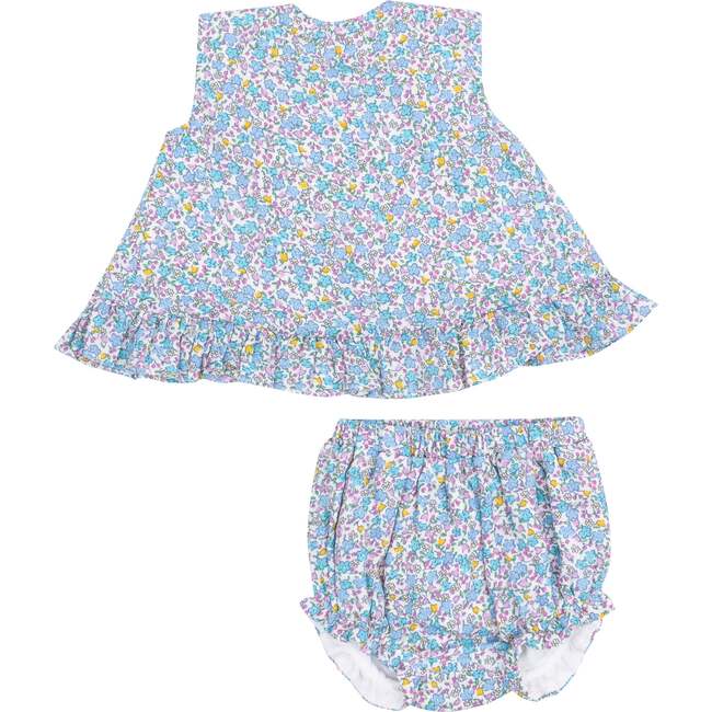 Ruffle Back Top & Bloomer, Flowers and Berries - Mixed Apparel Set - 1