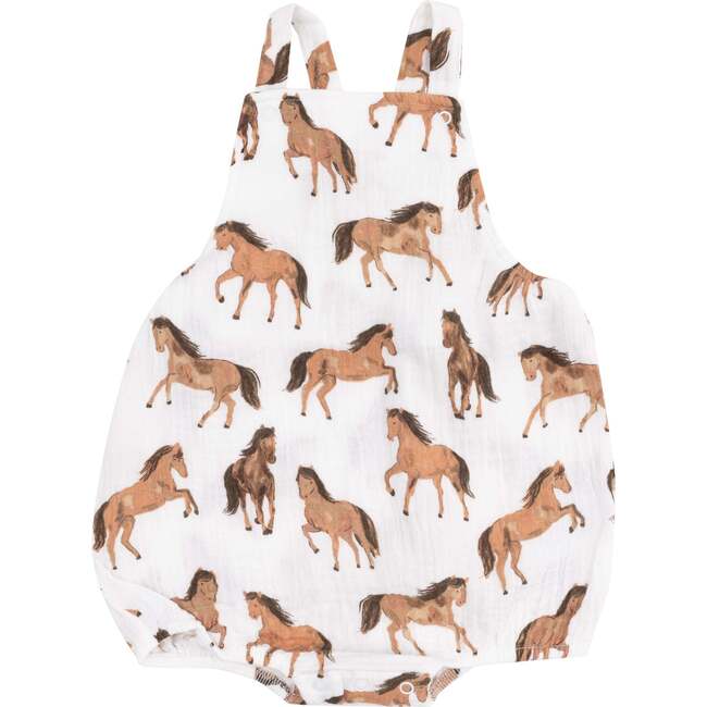 Pocket Sunsuit, Horses - Rompers - 1