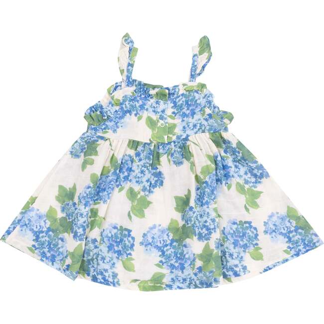 Paperbag Ruffle Sundress, Watercolor Hydrangeas - Dresses - 1