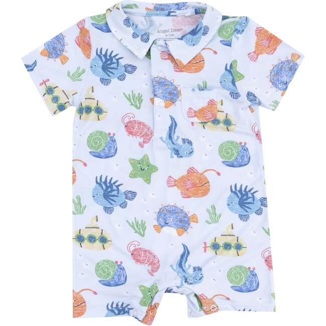 Polo Shortie, Cute Ocean Creatures - Rompers - 1