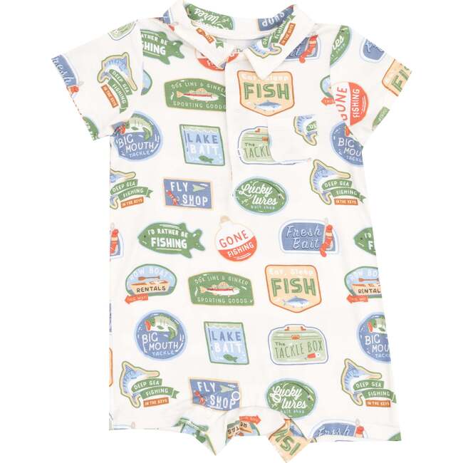Polo Shortie, Bait Shop Signage - Rompers - 1