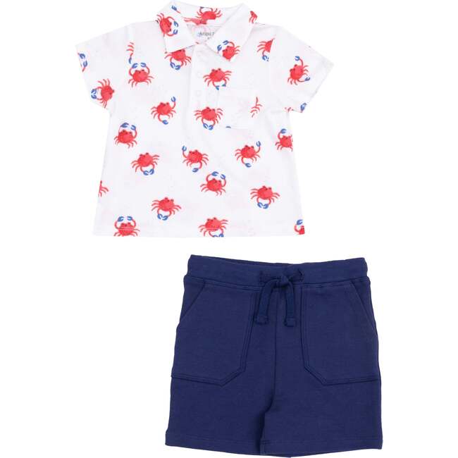 Polo Shirt and Short, Crabby Cuties - Mixed Apparel Set - 1