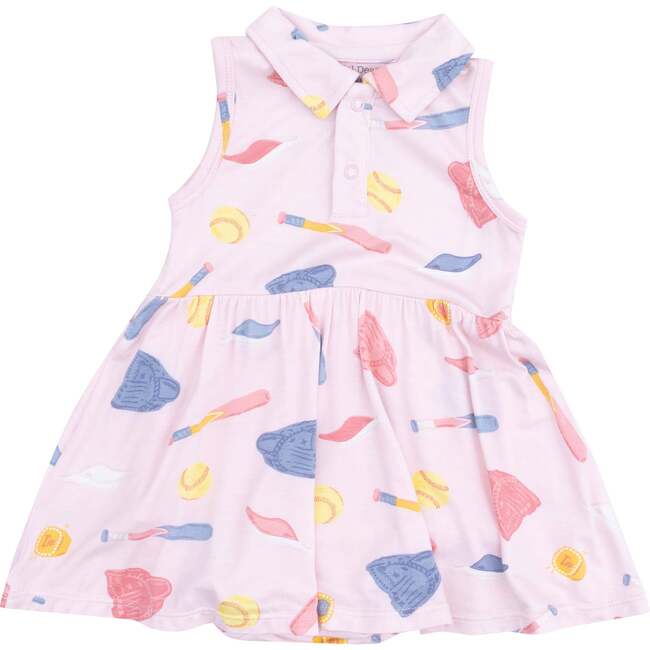 Polo Collar Bodysuit Dress, Softball - Dresses - 1