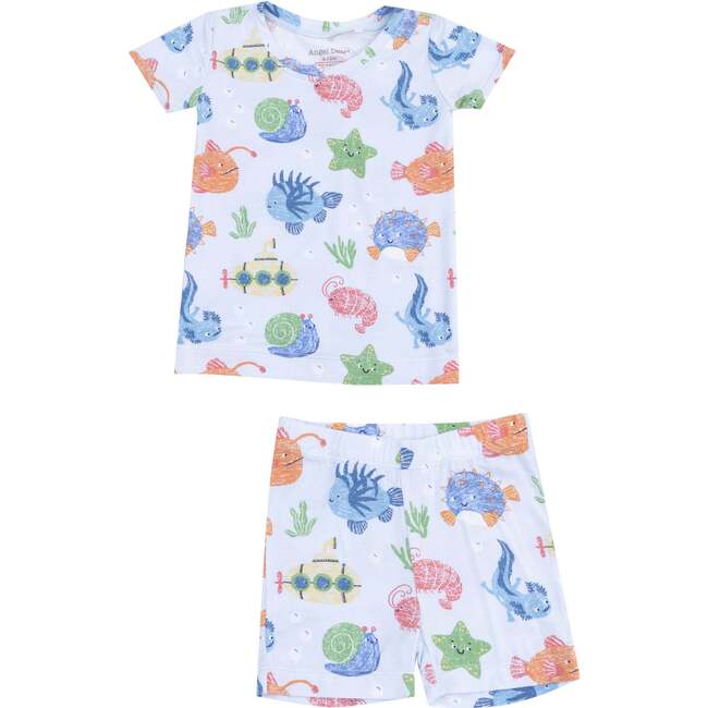 Loungewear Short Set, Cute Ocean Creatures - Mixed Apparel Set - 1