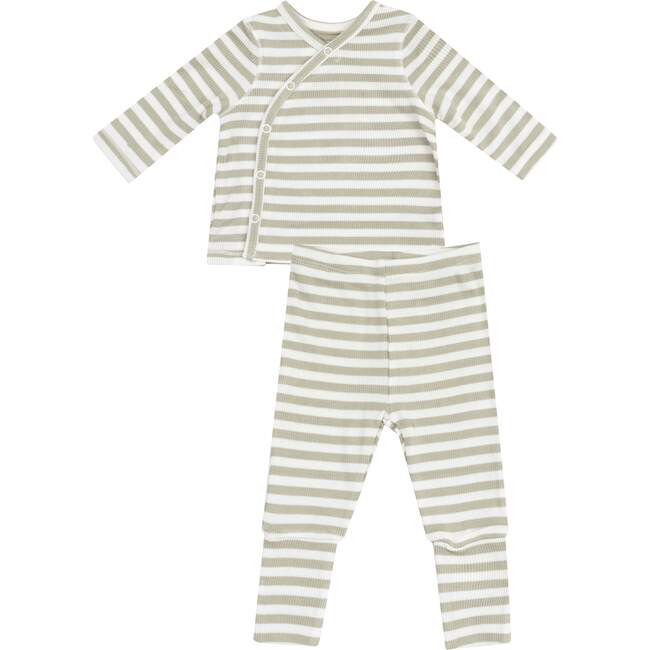 Lounge Wear Set, Stripe Sage - Mixed Apparel Set - 1