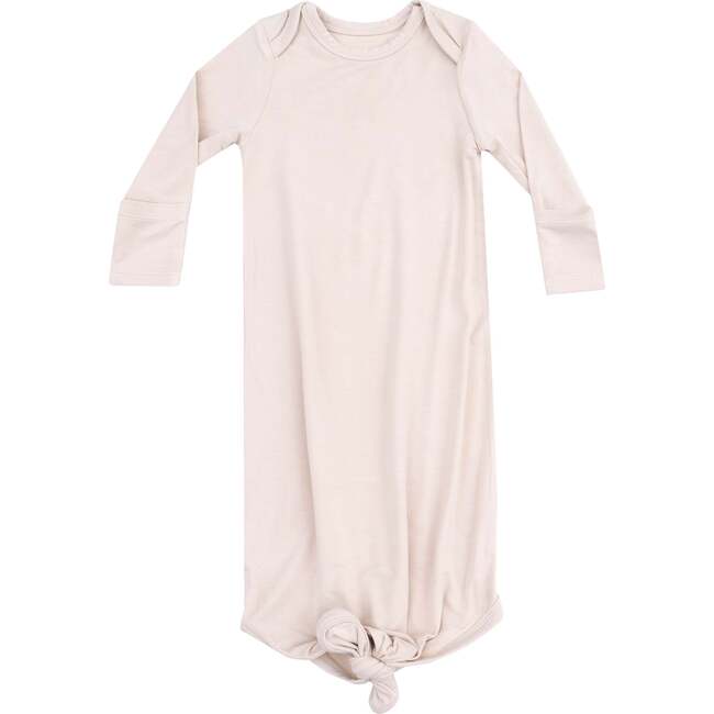 Knotted Gown, Solid Sandshell - Nightgowns - 1