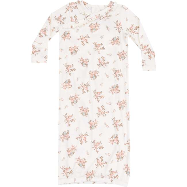 Kimono Gown, Vintage Rosebuds - Nightgowns - 1