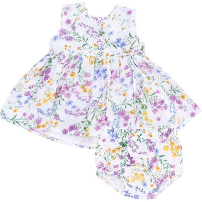 Kimono Dress & Bloomer, Cottage Climbing Floral - Dresses - 1