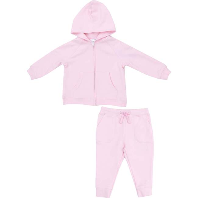 French Terry Hoodie and Jogger, Pink - Mixed Apparel Set - 1