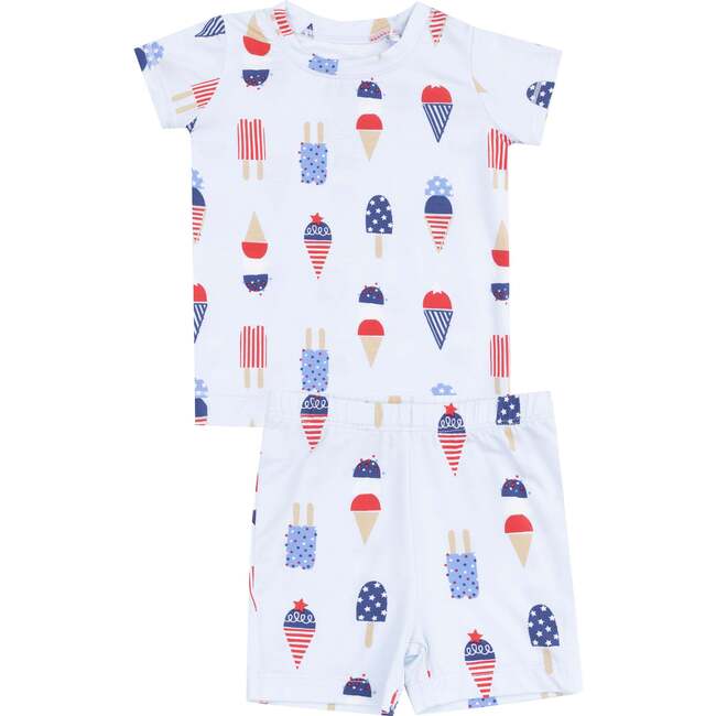 Loungewear Short Set, American Ice Cream, Blue - Mixed Apparel Set - 1