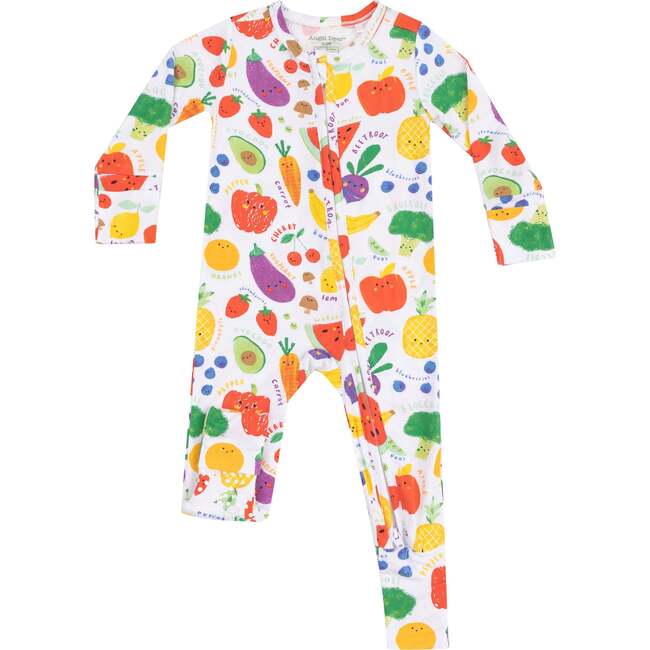 2 Way Zipper Romper, Eat The Rainbow - Rompers - 1