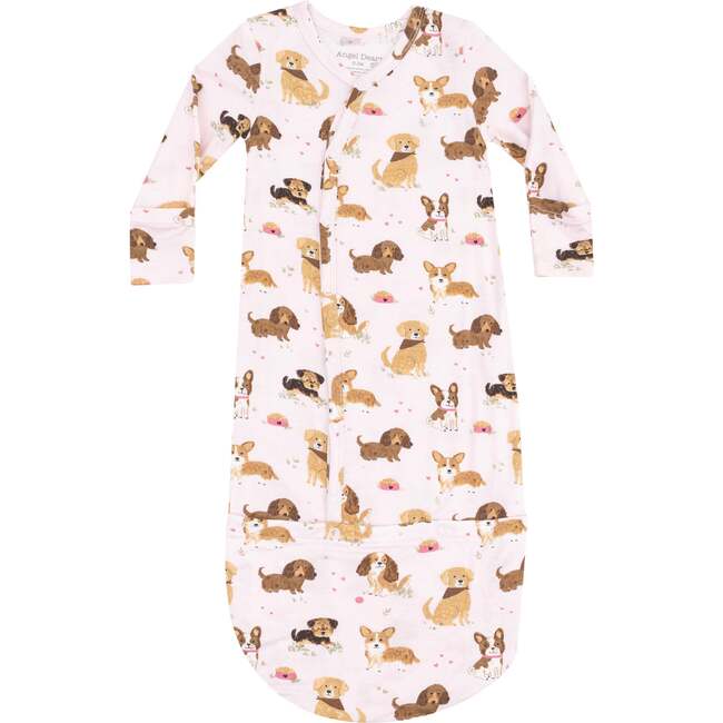 Bundle Gown, Best Friend Dogs Pink - Nightgowns - 1
