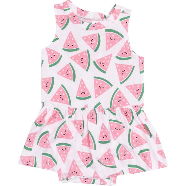 Bodysuit with Skirt, Watermelon Hearts - Dresses - 1