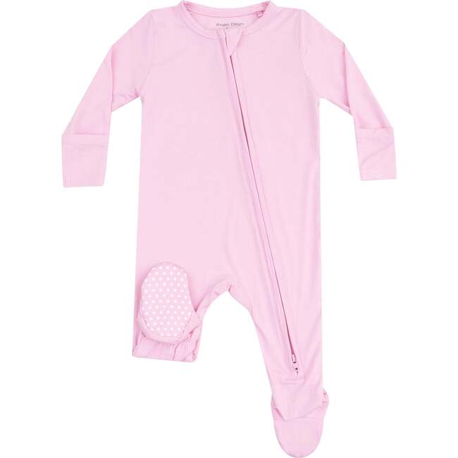 2 Way Zipper Footie, Solid Lilac Sachet - Footie Pajamas - 1