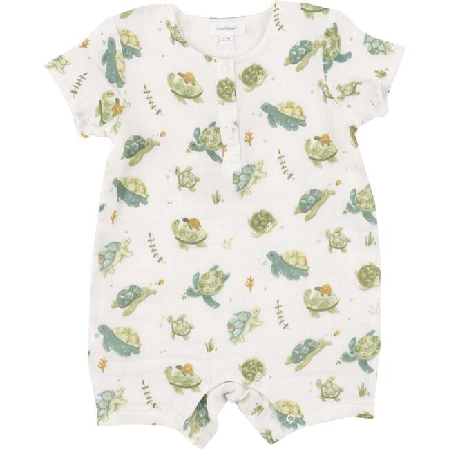 Sea Turtles Henley Shortall, White - Rompers - 1