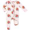 Pretty Bouquets 2-Way Ruffle Zipper Footie, Pink - Footie Pajamas - 1 - thumbnail