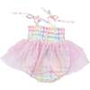 GINGHAM DAISY TUTU BUBBLE, Multi - Rompers - 1 - thumbnail