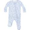 CALICO 2 WAY ZIPPER RUFFLE BACK FOOTIE, Blue - Footie Pajamas - 1 - thumbnail