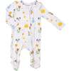 Baby Solar System 2-Way Zipper Footie, White - Footie Pajamas - 1 - thumbnail