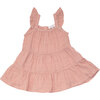 Solid Muslin Dusty Rose Twirly Tank Dress - Dresses - 1 - thumbnail