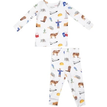 Texas L/S Loungewear Set, Ivory - Mixed Apparel Set - 1
