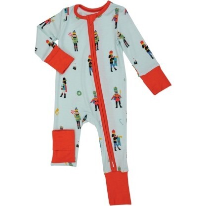 Nutcracker 2 Way Zipper Romper, Blue - Rompers - 1
