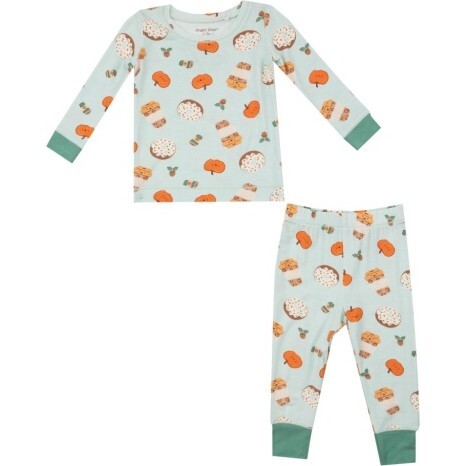 Pumpkin Spice Latte L/S Loungewear Set, Green - Mixed Apparel Set - 1