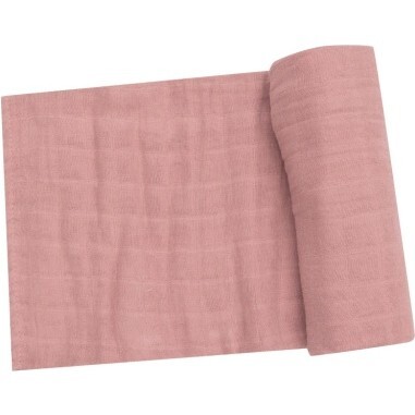 Muslin Bridal Rose Swaddle Blanket, Rose - Swaddles - 1