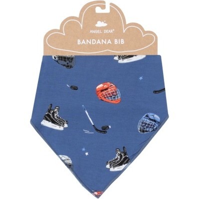 Hockey Bandana Bib, Blue - Bibs - 1