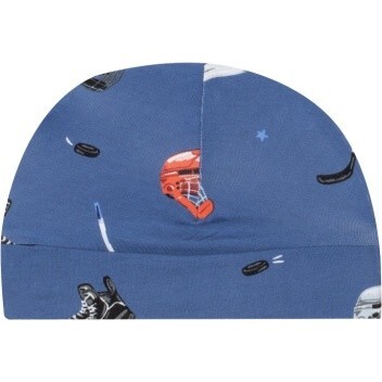 Hockey Beanie Hat, Blue - Hats - 1