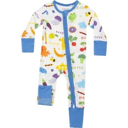 Learning Colors 2 Way Zipper Romper, Multi - Rompers - 1