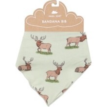 Elk Bandana Bib, Green - Bibs - 1