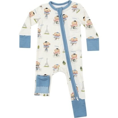 French Toast 2 Way Zipper Romper, Multi - Rompers - 1