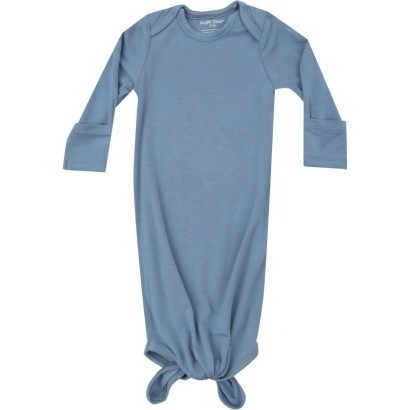 Blue Shadow Knotted Gown, Blue - Nightgowns - 1