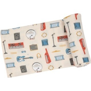 Rock Band Gear Swaddle Blanket, Multi - Swaddles - 1