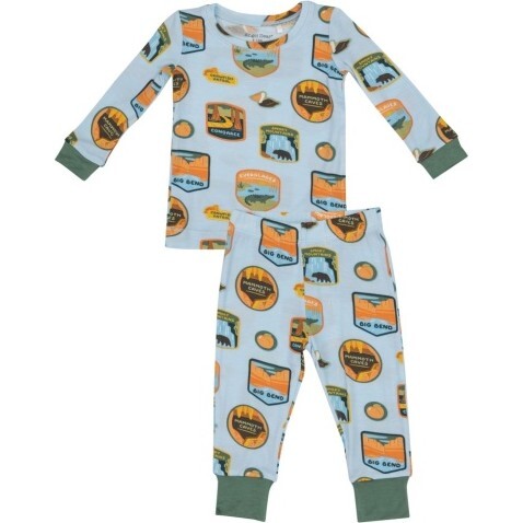 National Parks Patches Southeast L/S Loungewear Set, Light Blue - Mixed Apparel Set - 1