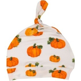 Pumpkin Patch Knotted Hat, Orange - Hats - 1