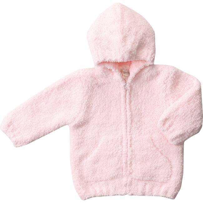 Chenille Fleece Zip-Up Hoodie, Pretty Pink
