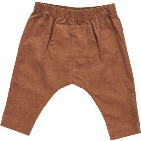 Argan Oil Corduroy Jogger, Brown - Pants - 1