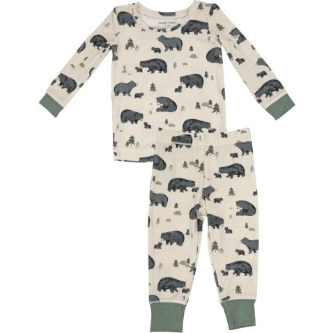 Black Bear L/S Loungewear Set, Black - Mixed Apparel Set - 1